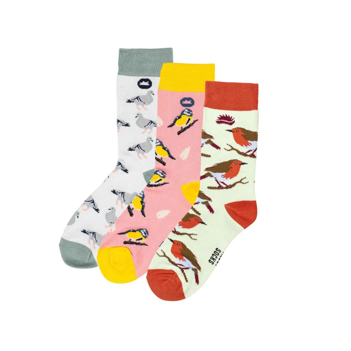 GARDEN BIRDS BAMBOO SOCKS TRIO